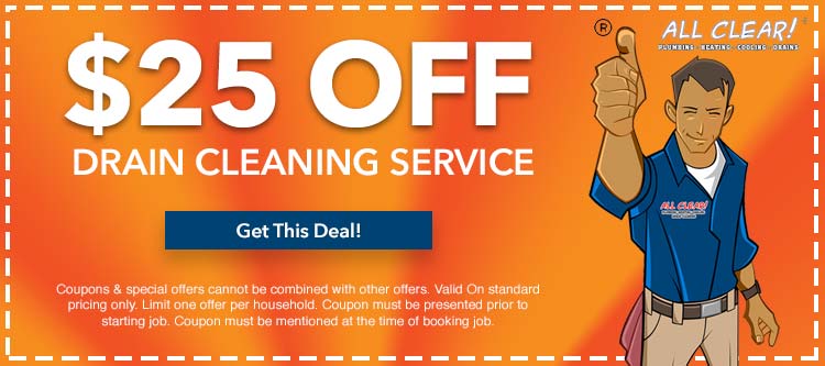 discount on any drain cleaning in Essex County, NJ