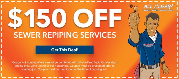 discount on sewer repiping services in Essex County, NJ 